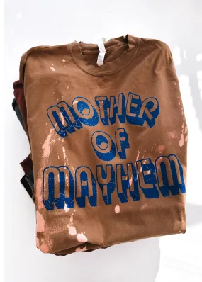 FINAL SALE: MOTHER OF MAYHEM BLEACHED OUT SIDE SLIT TEE