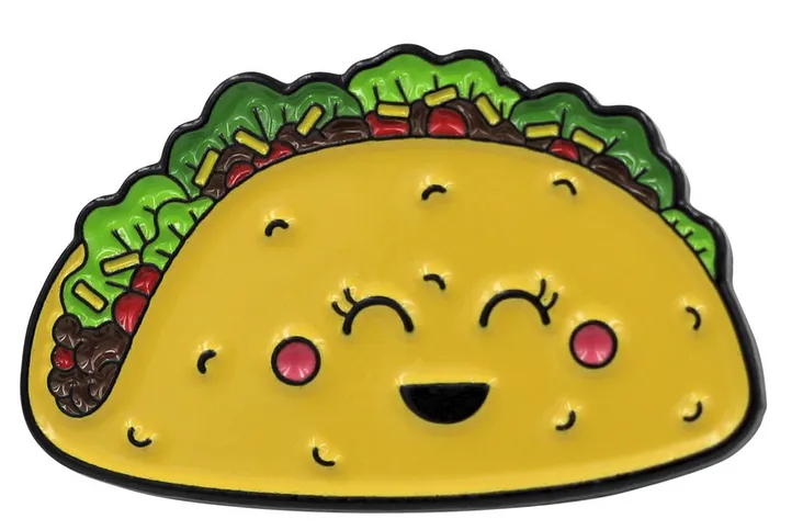 Kawaii Cute Taco Enamel Pin