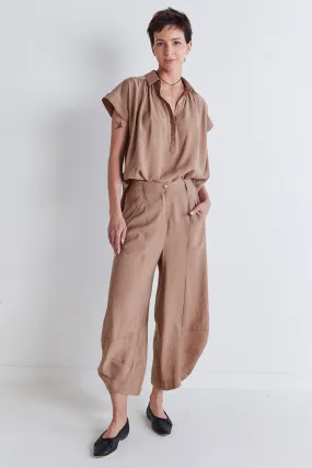 Not Your Average Wide Leg Light Poplin Pants