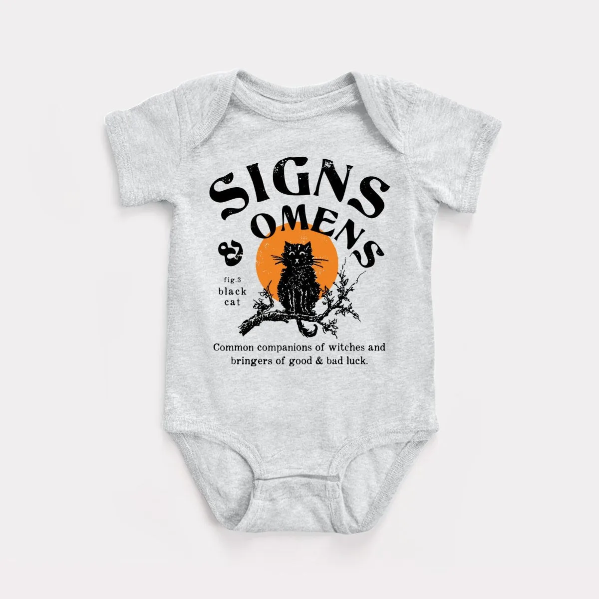 Signs And Omens Black Cat Baby Bodysuit