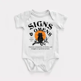 Signs And Omens Black Cat Baby Bodysuit