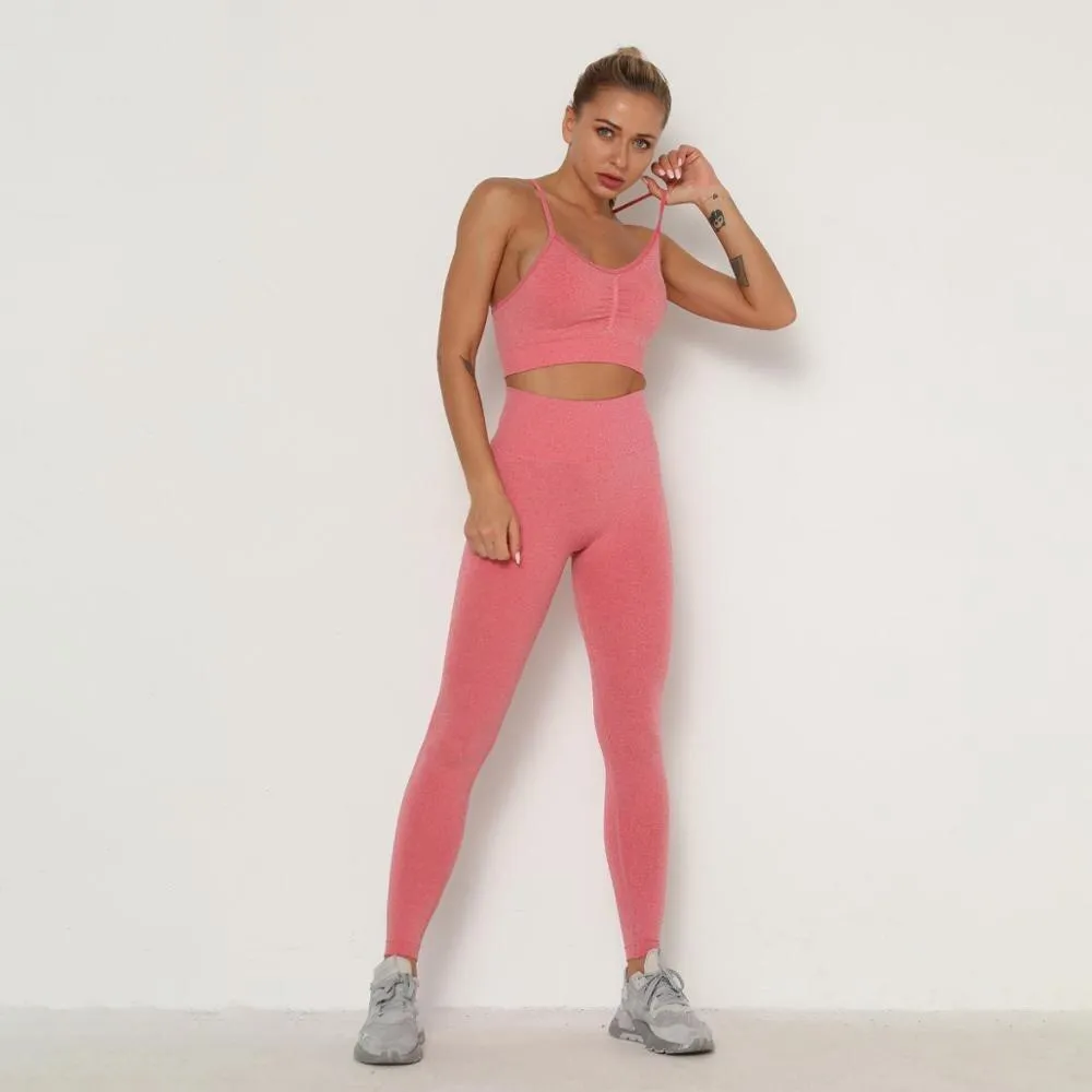 Yoga Set Sports Suit Women Workout Sports Outfit Fitness Set Wear